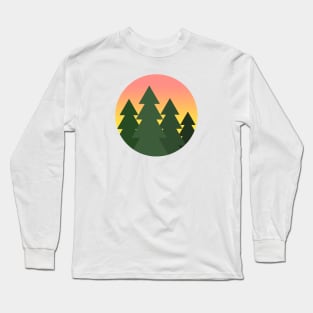 PNW Evergreen Sunset Long Sleeve T-Shirt